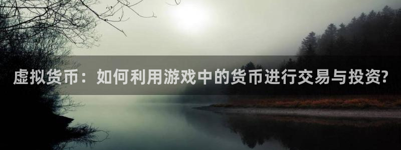 辉达娱乐游戏：虚拟货币：如何利用游戏中的货币进行交易与投资?