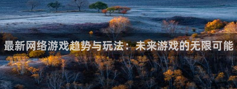 辉达娱乐网址注册：最新网络游戏趋势与玩法：未来游戏的无限可能